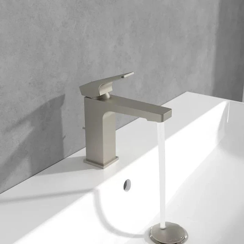 Смеситель для раковины Villeroy&Boch Architectura Square TVW12500100064 цвет Никель сатинированный матовый