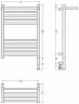 Электрический полотенцесушитель Сунержа Богема 3.1 с 1 полкой 60x40 020-6007-6040 цвет Шампань