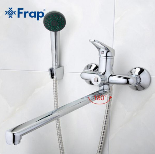 Смеситель для ванны Frap H28 F2228 универсальный Хром латунь на стену