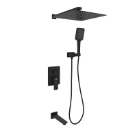 Душевая система Oliveeka D OL-88939003-MB цвет Черный матовый