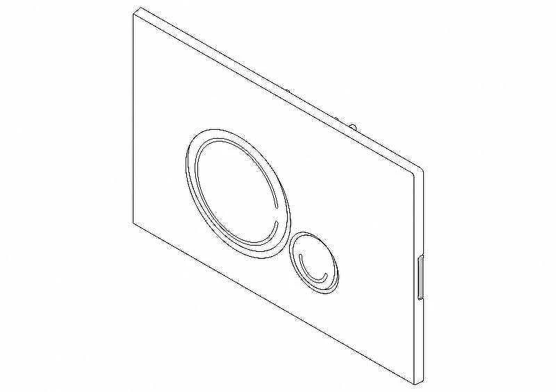 Клавиша смыва BelBagno Sfera BB016-SR-CHROME.M Хром матовый