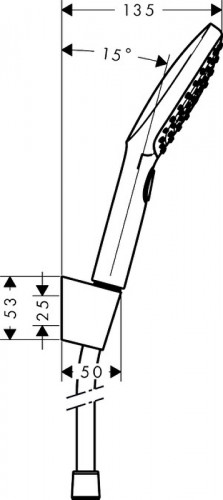 Душевой гарнитур Hansgrohe Raindance Select E 26720000 Хром пластик на стену