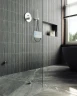 Душевая перегородка Maybah Glass MGD-260-4 890x1950 коннектор стена-стекло Хром глянцевый стекло прозрачное