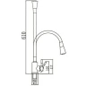 Смеситель для кухни Savol S-3002WM цвет Белый