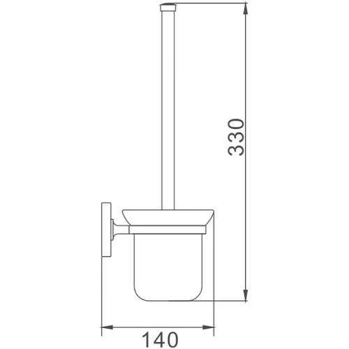 Ершик для унитаза Haiba HB1910 Хром