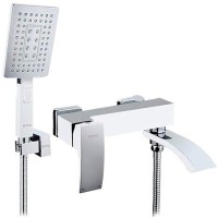 Смеситель для ванны Gappo G07 G3207-8 Белый Хром латунь на стену