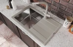 Кухонная мойка Florentina Комби-780 21.395.D0780.305 Грей комбинированные встраиваемый