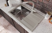 Кухонная мойка Florentina Комби-780 21.395.D0780.305 Грей комбинированные встраиваемый