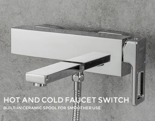 Смеситель для ванны Gappo G18 G3018 Хром латунь на стену