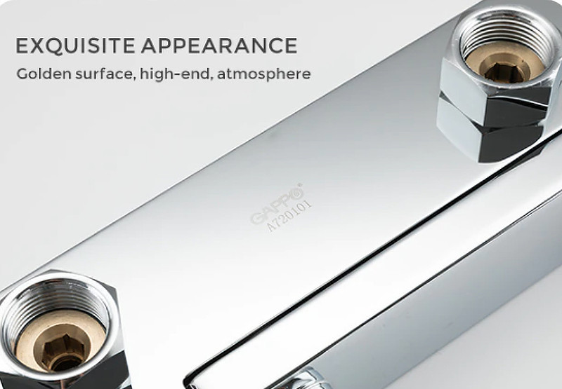 Смеситель для ванны Gappo G18 G3018 Хром латунь на стену