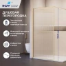 Душевая перегородка RGW Walk In (Волк-ин) WA-08Gb 90 81100809-156 профиль Золото брашированное стекло ребристое