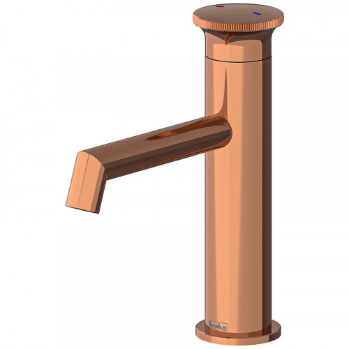 Смеситель для раковины Teska Arte Leo S E5519 Розовое золото латунь