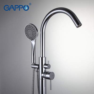 Смеситель для ванны Gappo G3098 Хром латунь на пол