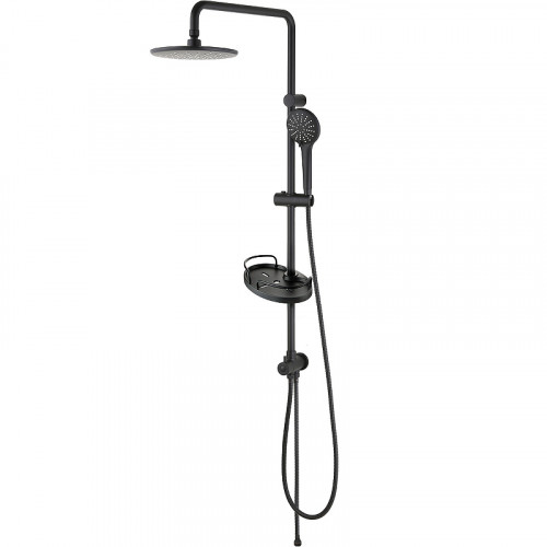 Душевая система Lemark Bronx LM3788BL Черная латунь на стену