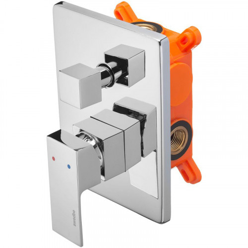 Смеситель для душа Swedbe Platta 5519 Хром латунь встраиваемый