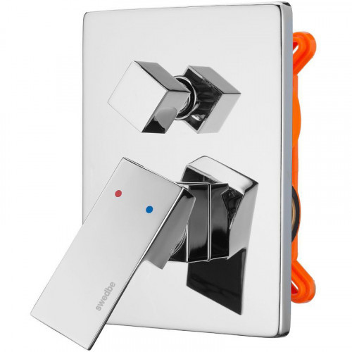 Смеситель для душа Swedbe Platta 5519 Хром латунь встраиваемый