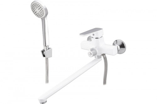 Смеситель для ванны Ekko E22301 универсальный цвет Хром Белый