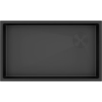 Кухонная мойка Paulmark Next-Skew 74 Uni PM887444-MBN Черная матовая нержавеющая сталь встраиваемый