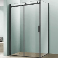 Душевой уголок Vincea Como 130x100 VSR-1C1013CLB профиль Черный стекло прозрачное
