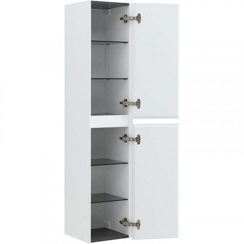 Шкаф пенал Aquanet Альтера 34 337158 подвесной Белый матовый МДФ / ЛДСП