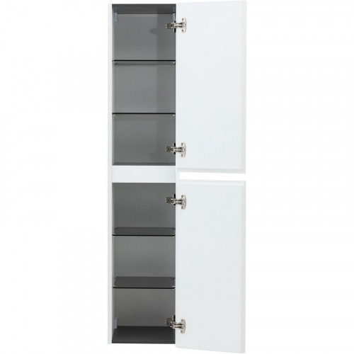 Шкаф пенал Aquanet Альтера 34 337158 подвесной Белый матовый МДФ / ЛДСП