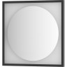 Зеркало Defesto Eclipce 60х60 DF 2231 с подсветкой 12W-3000К/в багетной раме/Без выключателя/Теплый белый свет/Черная рама