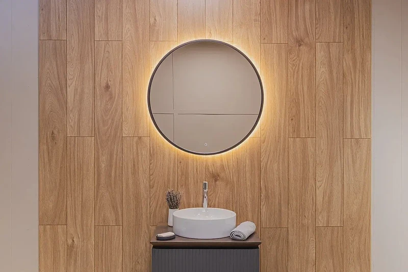 Зеркало Dreja Shine 80 99.2048 с подсветкой цвет Графит