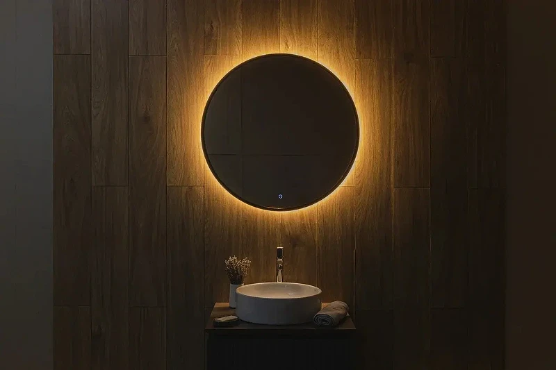 Зеркало Dreja Shine 80 99.2048 с подсветкой цвет Графит