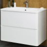 Тумба под раковину Art&Max Sanremo 80 AM-Sanremo-800-2C-SO-BL подвесная Белая глянцевая
