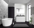 Тумба под раковину BelBagno 120 ALBANO-1200-2C-PIA-BL Bianco Lucido МДФ / ЛДСП