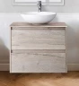 Тумба под раковину BelBagno Kraft 60 KRAFT-600-2C-SO-RGB подвесная Rovere Galifax Bianco МДФ / ЛДСП