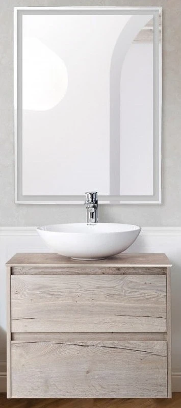 Тумба под раковину BelBagno Kraft 60 KRAFT-600-2C-SO-RGB подвесная Rovere Galifax Bianco МДФ / ЛДСП
