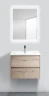 Тумба под раковину BelBagno Kraft 60 KRAFT-600-2C-SO-RGB подвесная Rovere Galifax Bianco МДФ / ЛДСП