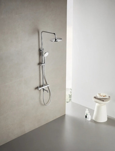 Душевая система Arrow AG3317SHU1CP с термостатом цвет Хром