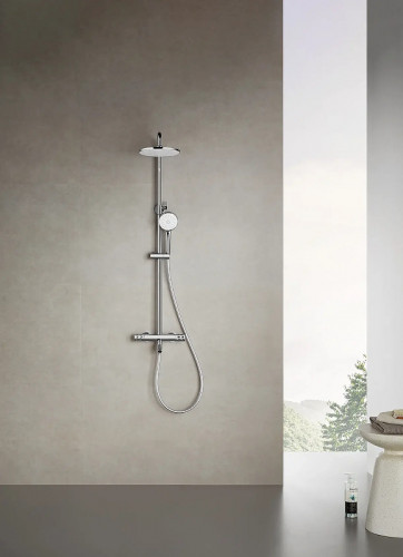 Душевая система Arrow AG3317SHU1CP с термостатом цвет Хром