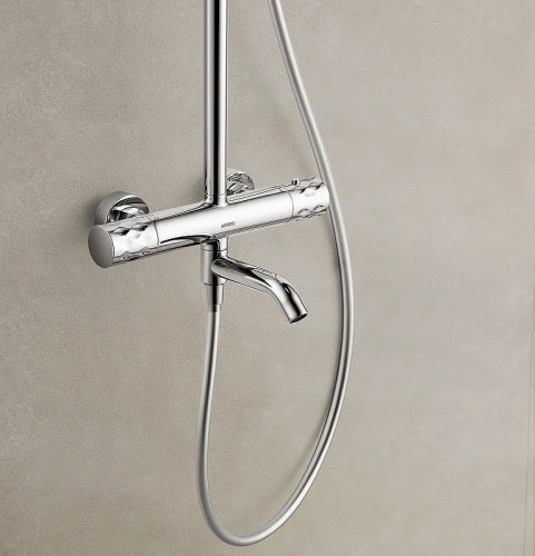 Душевая система Arrow AG3317SHU1CP с термостатом цвет Хром