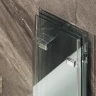 Шторка для ванны Maybah Glass MGV-584-4 980х1400 складная 4 секции Хром глянцевый стекло прозрачное