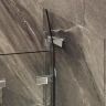 Шторка для ванны Maybah Glass MGV-584-4 980х1400 складная 4 секции Хром глянцевый стекло прозрачное