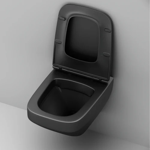 Унитаз AM.PM Inspire V2.0 C50A1700MBSC подвесной Черный матовый с сиденьем микролифт фарфор подвесной