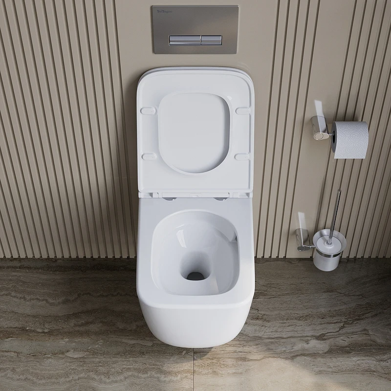 Унитаз BelBagno Luce-Tor BB076CH-TOR/SC подвесной с сиденьем Микролифт фаянс подвесной