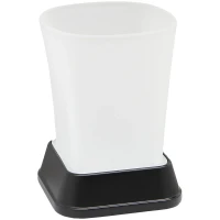 Стакан для зубных щеток WasserKRAFT Amper Black K-5428B Черный матовый
