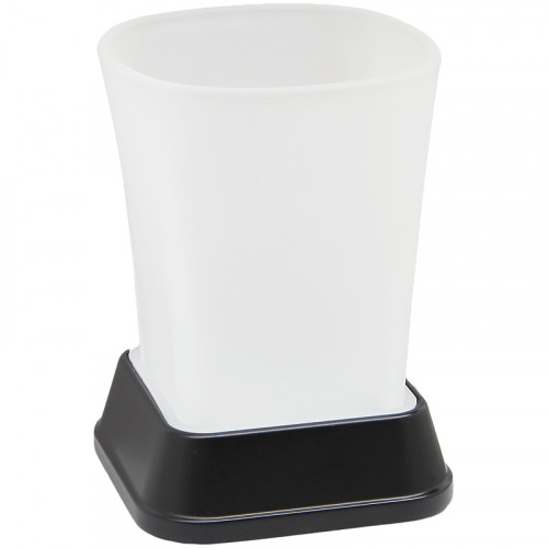 Стакан для зубных щеток WasserKRAFT Amper Black K-5428B Черный матовый