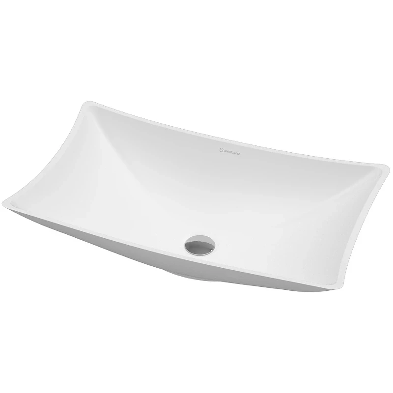 Раковина-чаша Whitecross Coral  60 0739.060034.200 Белая матовая искусственный камень (литьевой мрамор) накладная