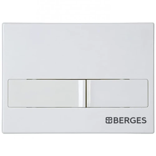 Комплект унитаза с инсталляцией Berges Novum 042436 с сиденьем Микролифт и Белой клавишей смыва фарфор подвесной