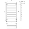 Электрический полотенцесушитель Comfysan Scola EC-10 100x50 016739 с полкой Белый матовый