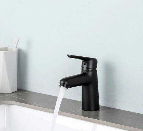 Смеситель для раковины Frap H17-6 F1017-6 Черный матовый