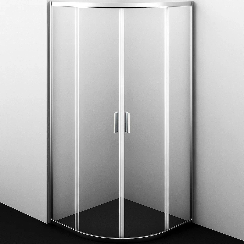 Душевой уголок WasserKRAFT Lippe 90x90 45S01 профиль Хром стекло прозрачное