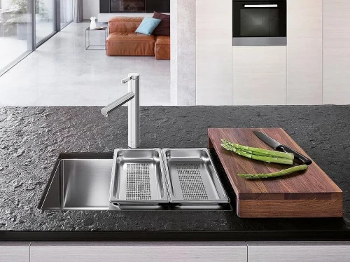Смеситель для кухни Blanco Linee 517596 Нержавеющая сталь матовая
