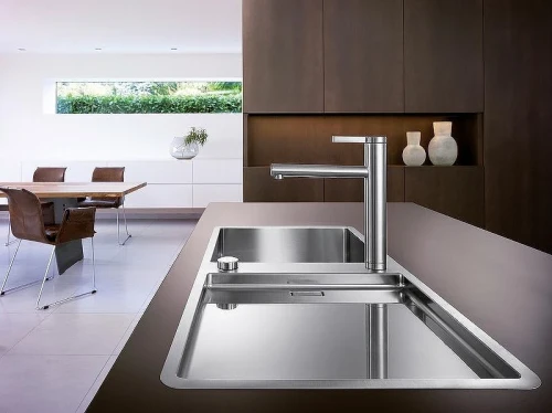 Смеситель для кухни Blanco Linee 517596 Нержавеющая сталь матовая