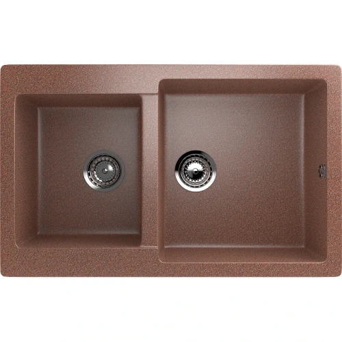 Кухонная мойка Ulgran Classic U-505-307 Терракот искусственный камень (литьевой мрамор) встраиваемый